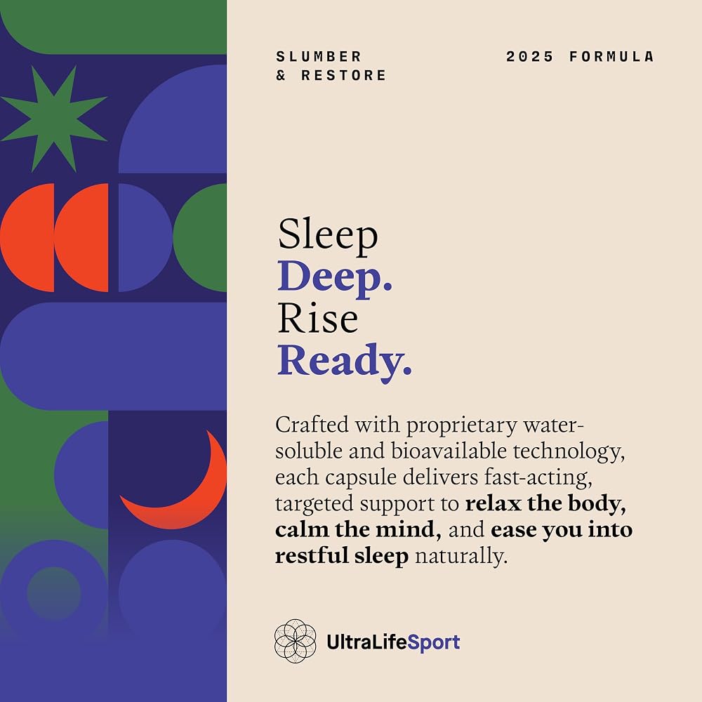 Ultra Life Sport Slumber & Restore Nighttime Supplement - 40 Capsules - image 6