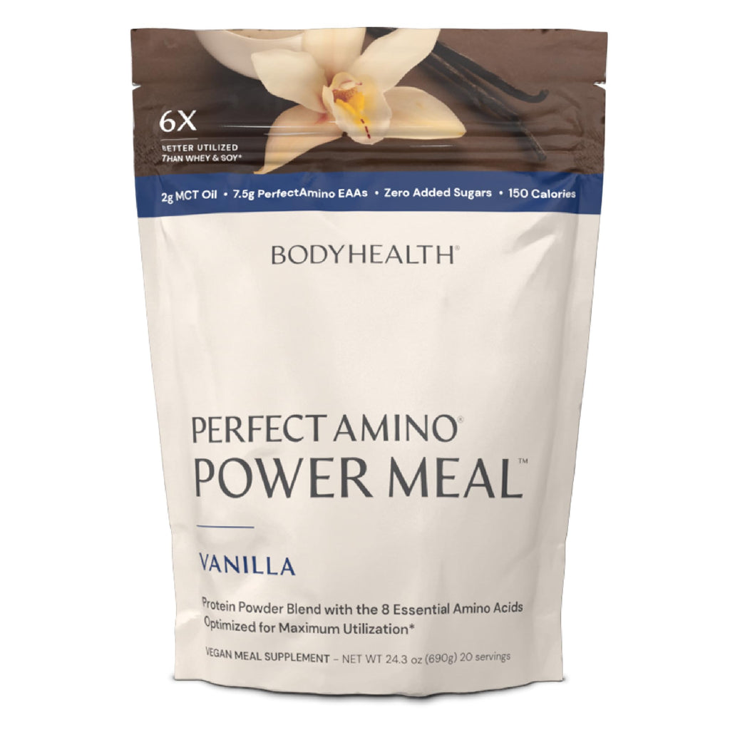 BodyHealth PerfectAmino Power Meal Vegan Protein Powder - 20 Servings