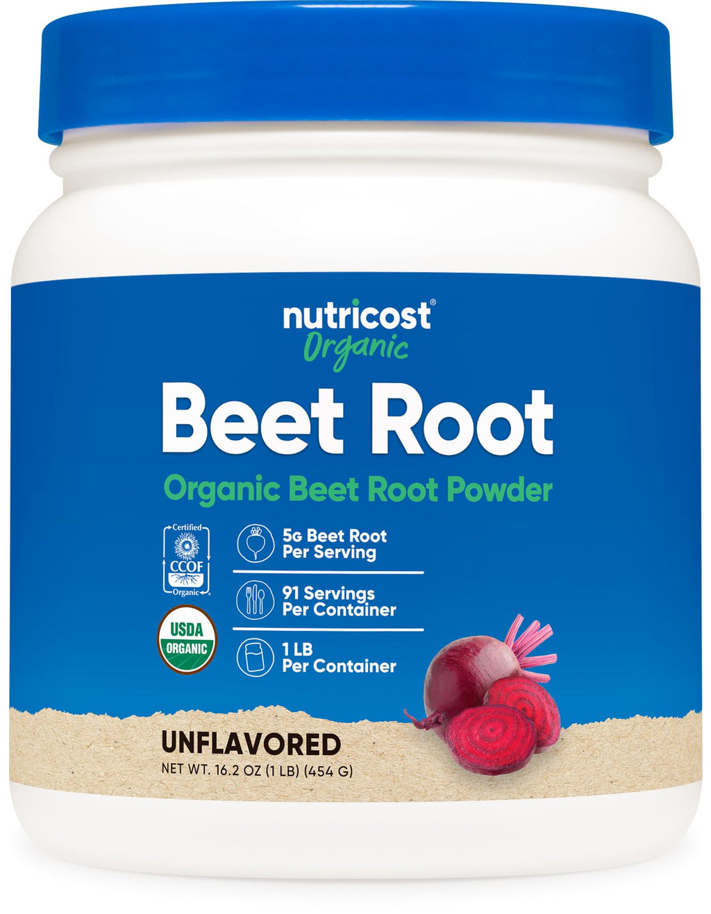 Nutricost Organic Beet Root Powder - 1 Pound