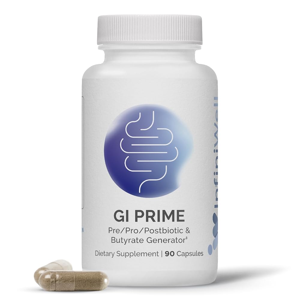 InfiniWell GI Prime Probiotic Capsules for Digestive Health - 90 Capsules