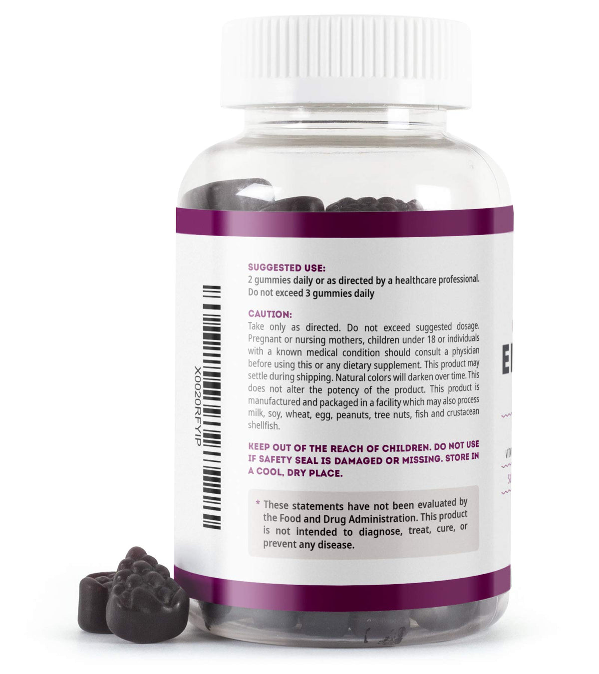 Kate Naturals Elderberry Gummies with Vitamin C and Zinc - 90 Gummies - image 6