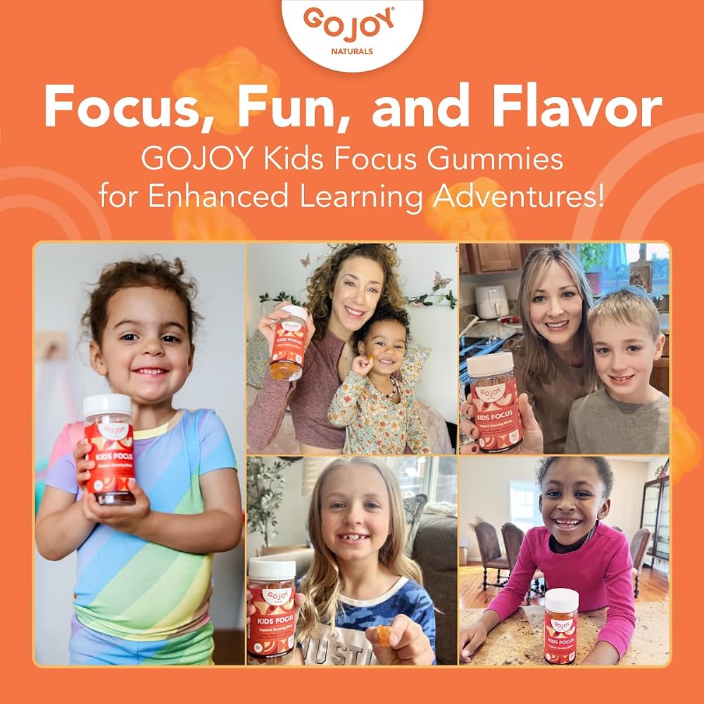 GOJOY NATURALS Kids Focus Gummies