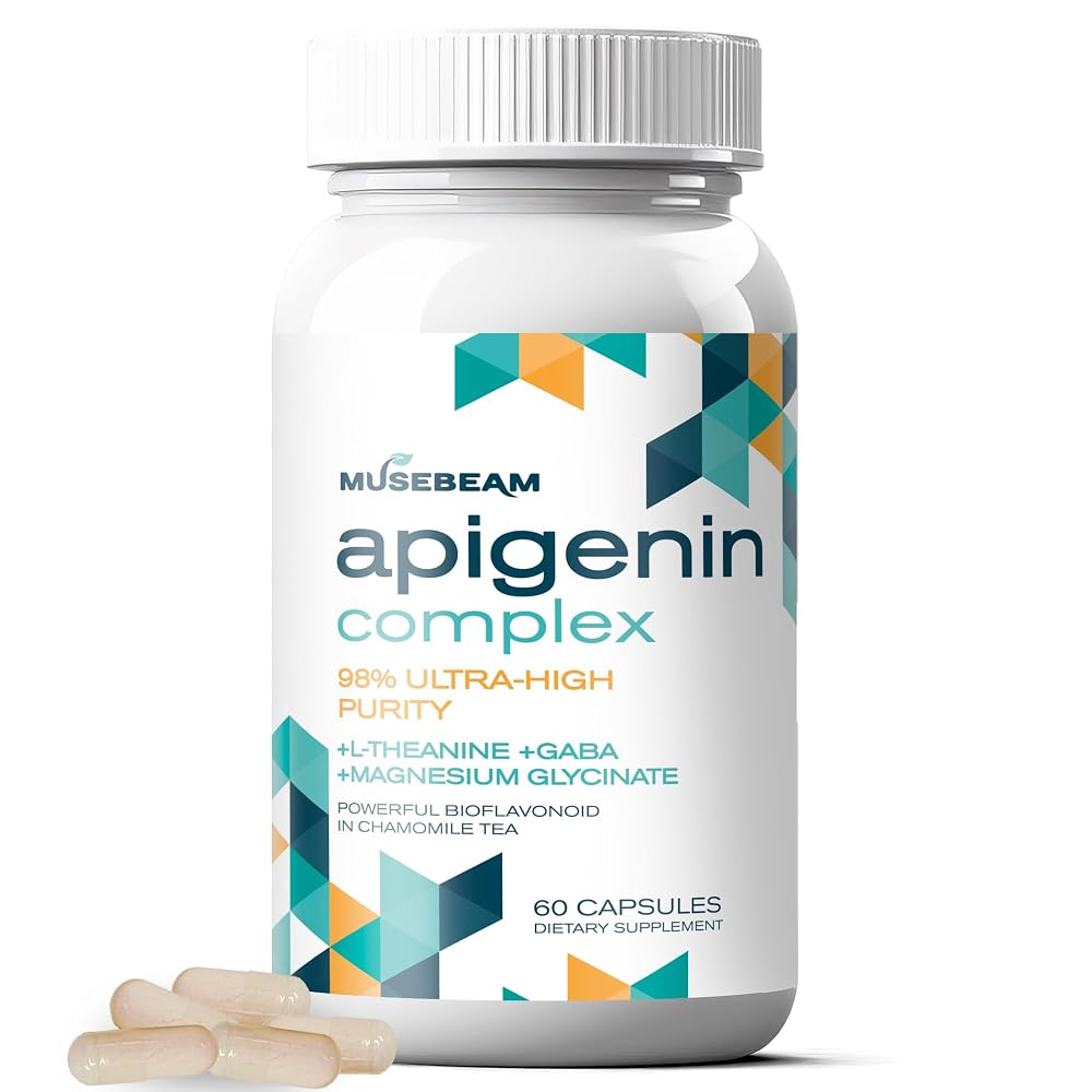 musebeam Apigenin Supplement for Rest and Relaxation Support - 60 Capsules
