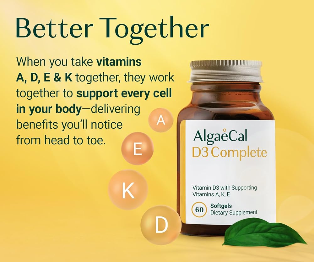 ALGAECAL D3 Complete - Enhanced Immune Support & Bone Health with D3