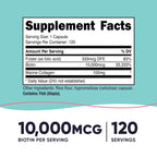 Nutricost Biotin for Women 10,000mcg with Folate & Collagen - 120 Capsules - image 2