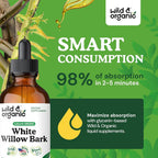 Wild & Organic White Willow Bark Tincture Leg Support - 4 oz - image 4