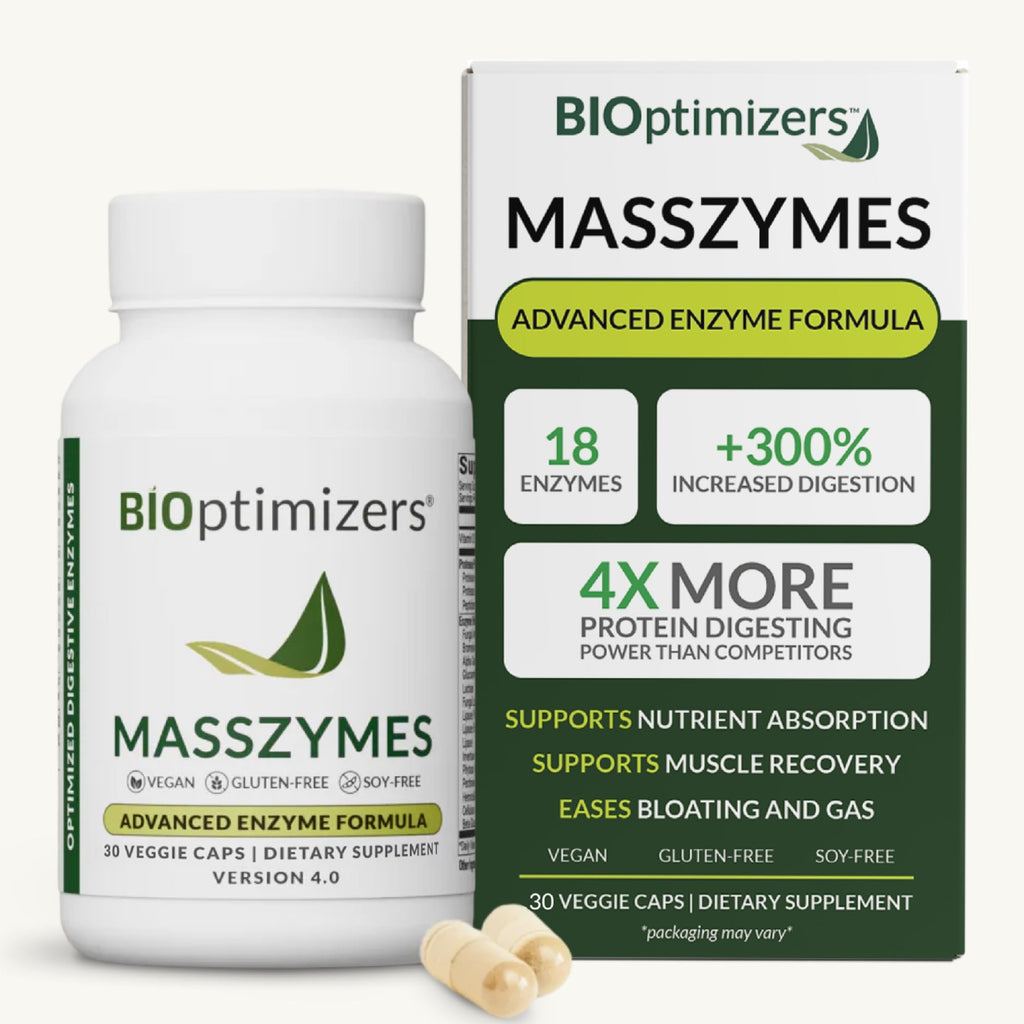 BIOptimizers MassZymes Digestive Enzymes - 30 Capsules