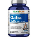 NusaPure GABA 1000mg Vegetarian Capsules - 240 Capsules