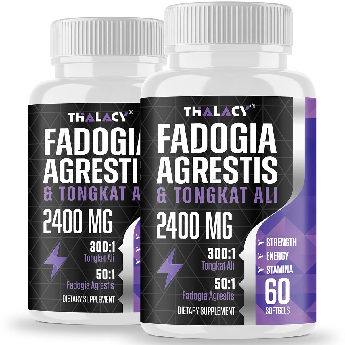 Thalacy 2400mg Fadogia Agrestis Tongkat Ali Supplement - Fadogia