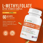 INVITA L-Methylfolate 15mg + B Complex Capsules - 60 Count - image 3