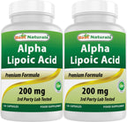 Best Naturals Alpha Lipoic Acid 200 Mg 120 Capsules