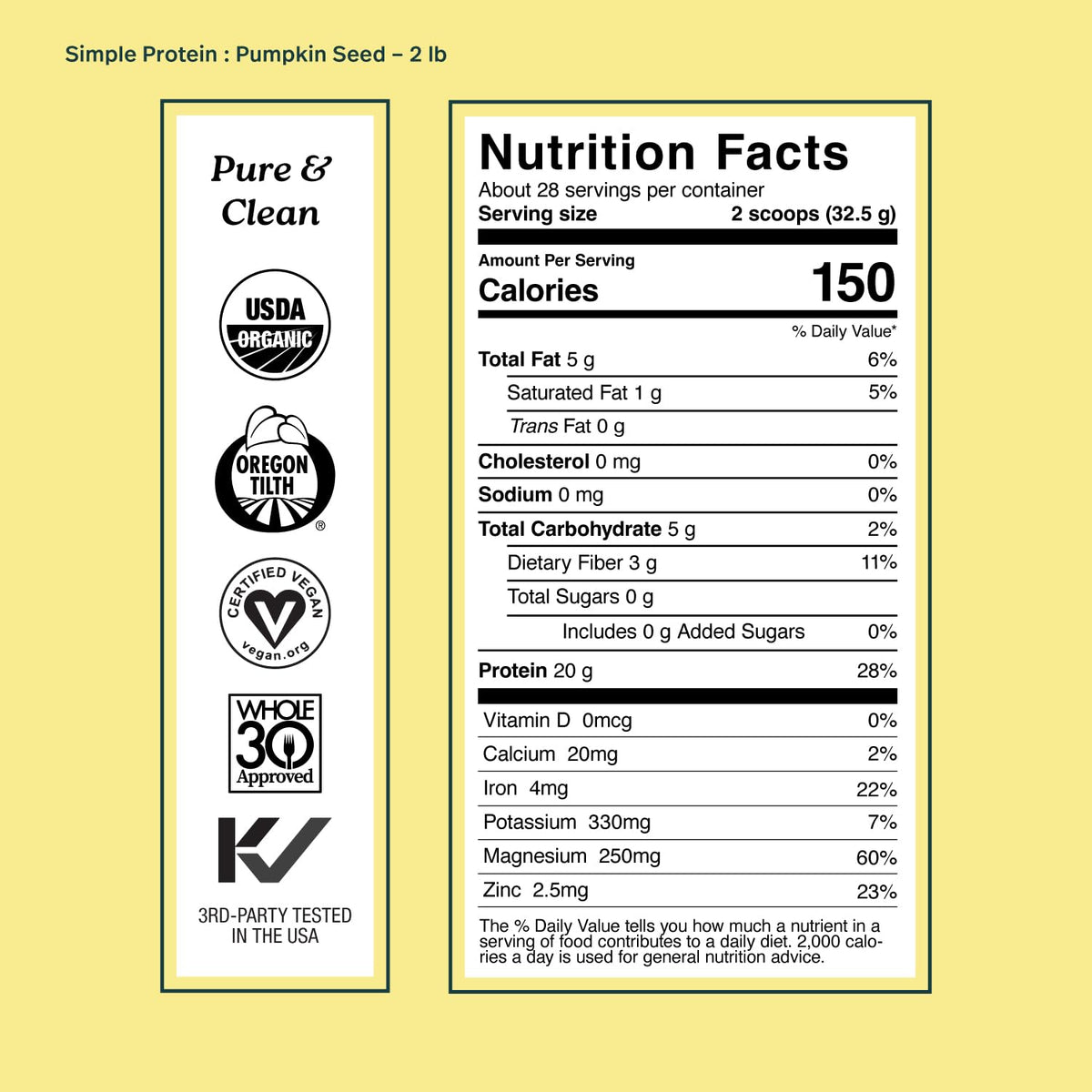 Sprout Living, Simple Protein, Organic Plant Protein Powder