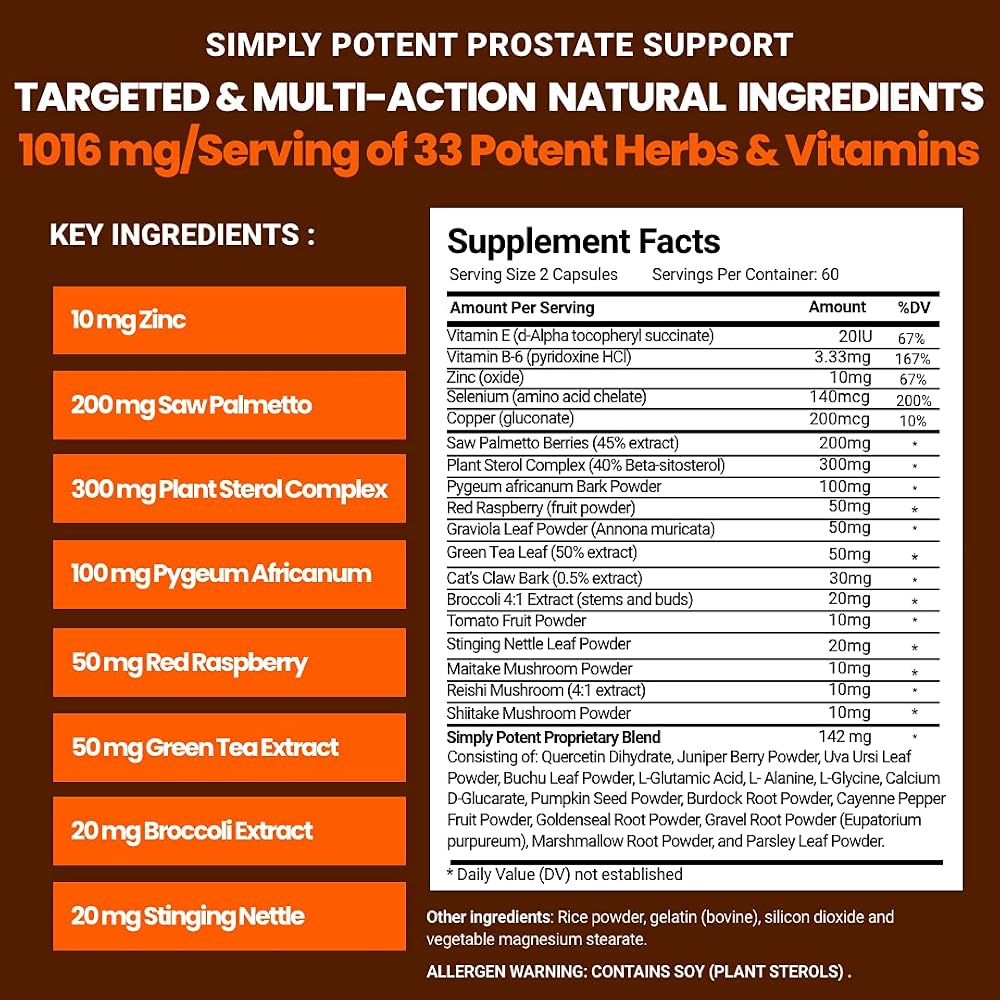 Simply Potent Saw Palmetto Prostate Health Support - 120 Capsules - image 2