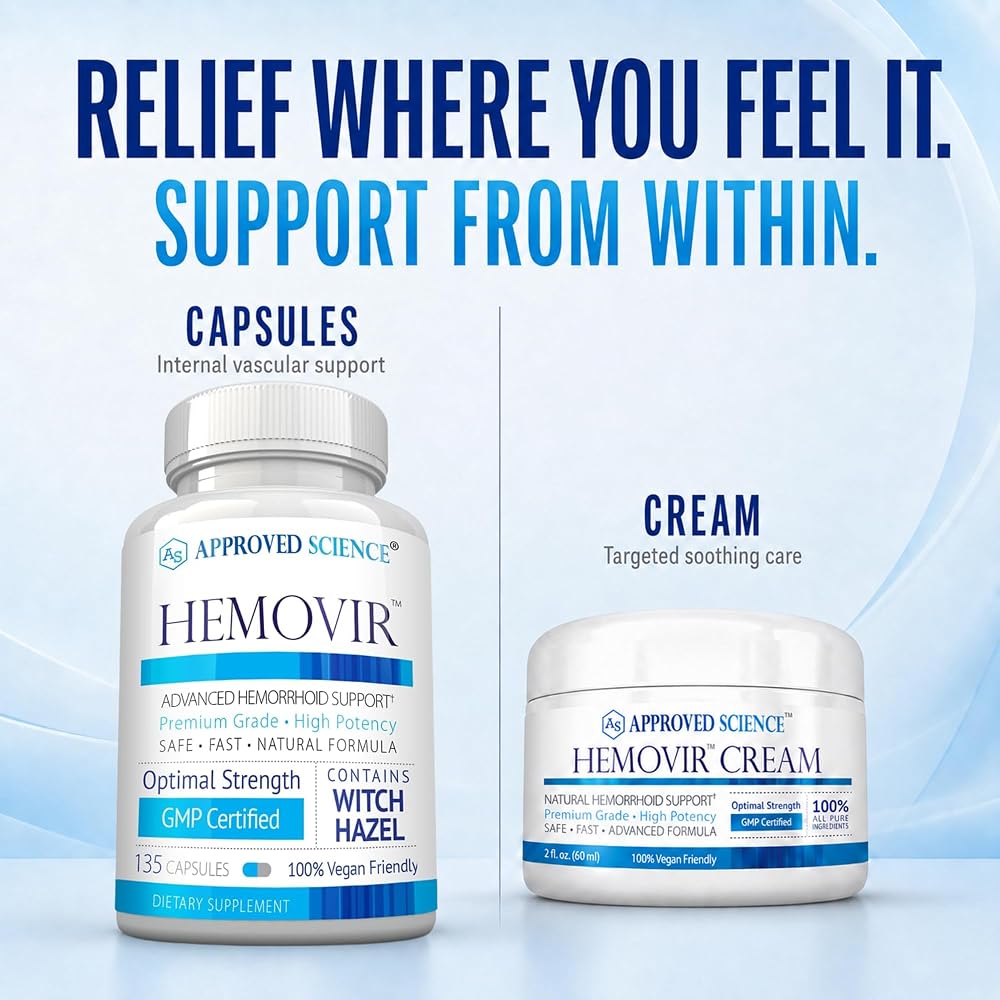Approved Science Hemovir Hemorrhoid Support - 135 Capsules - image 9
