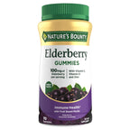 Nature's Bounty Flavored Gummy Elderberry Immune Health 100mg Bottle