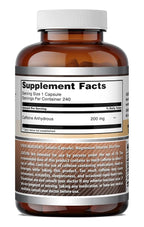 Amazing Nutrition Caffeine 200 mg Energy Capsules - 240 Count - image 6