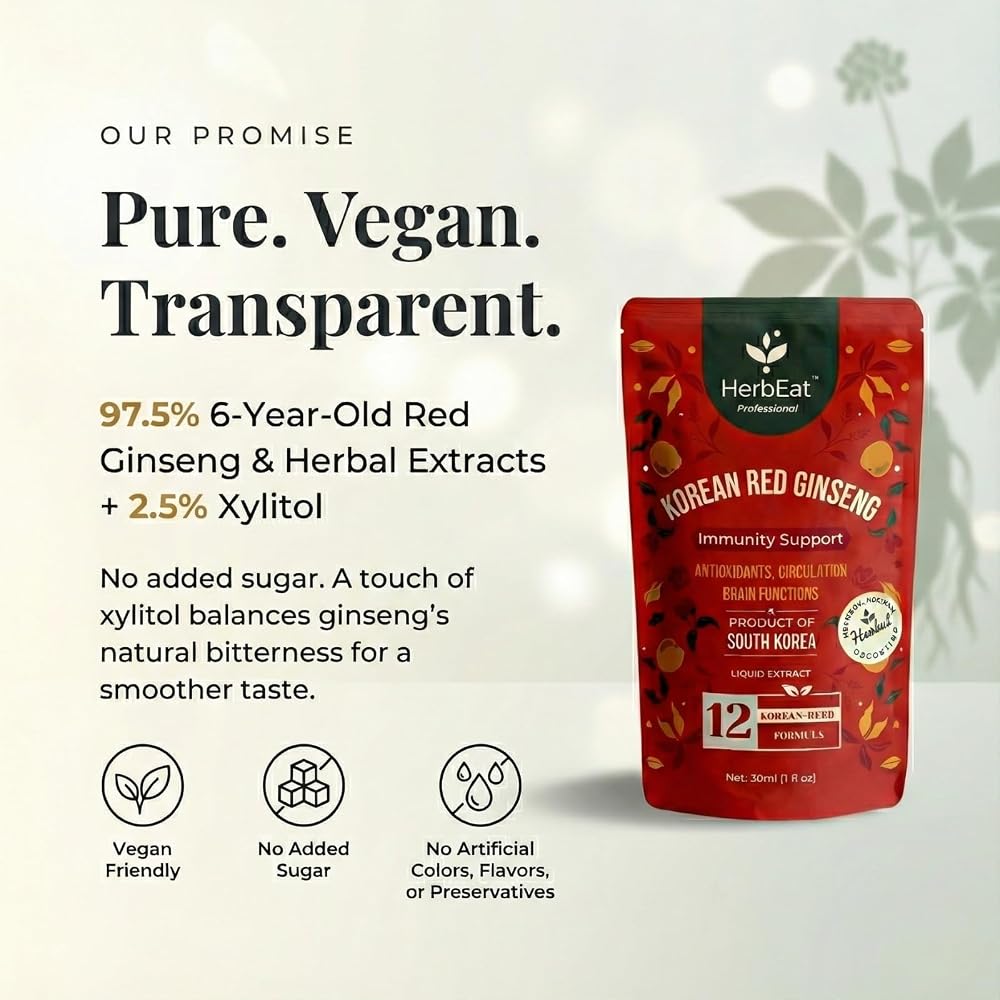 HERBEAT Korean Red Ginseng Prime Extract with 11mg Ginsenosides