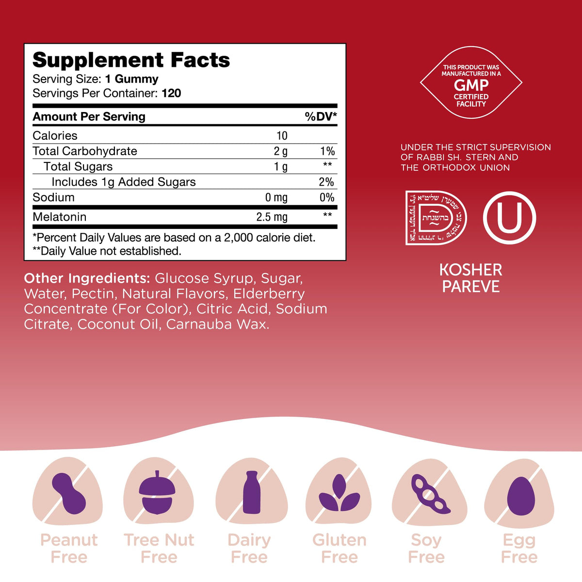 Zahler Chapter One Sleep Gummies 2.5 mg Melatonin - 120 Count - image 5