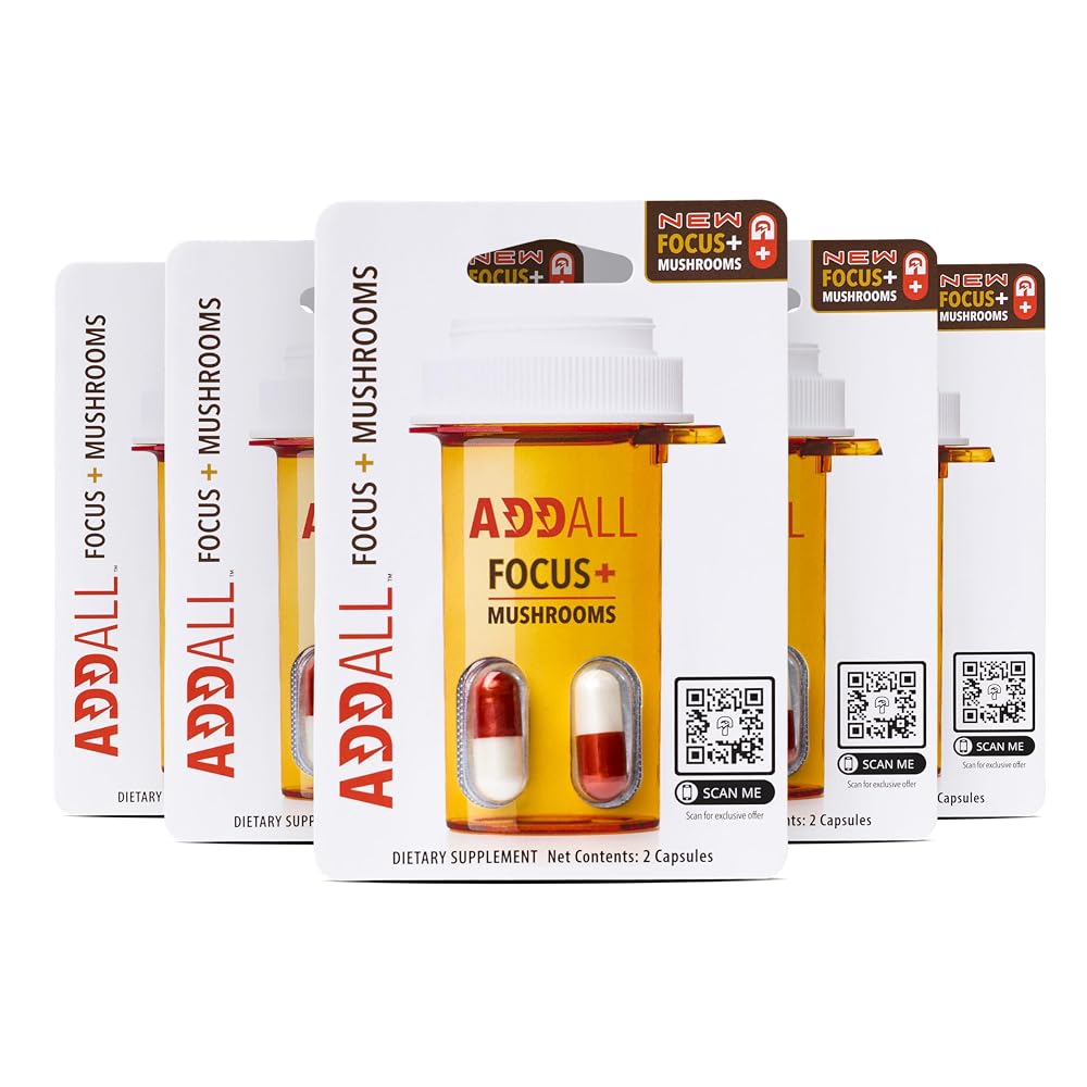 Addall Focus + Mushrooms Memory Supplement