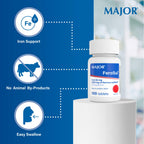 MAJOR Ferosul Ferrous Sulfate 325mg Iron Supplement - 300 Tablets - image 5