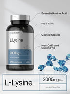 Horbäach L-Lysine Supplement 2000mg - 240 Caplets - image 4