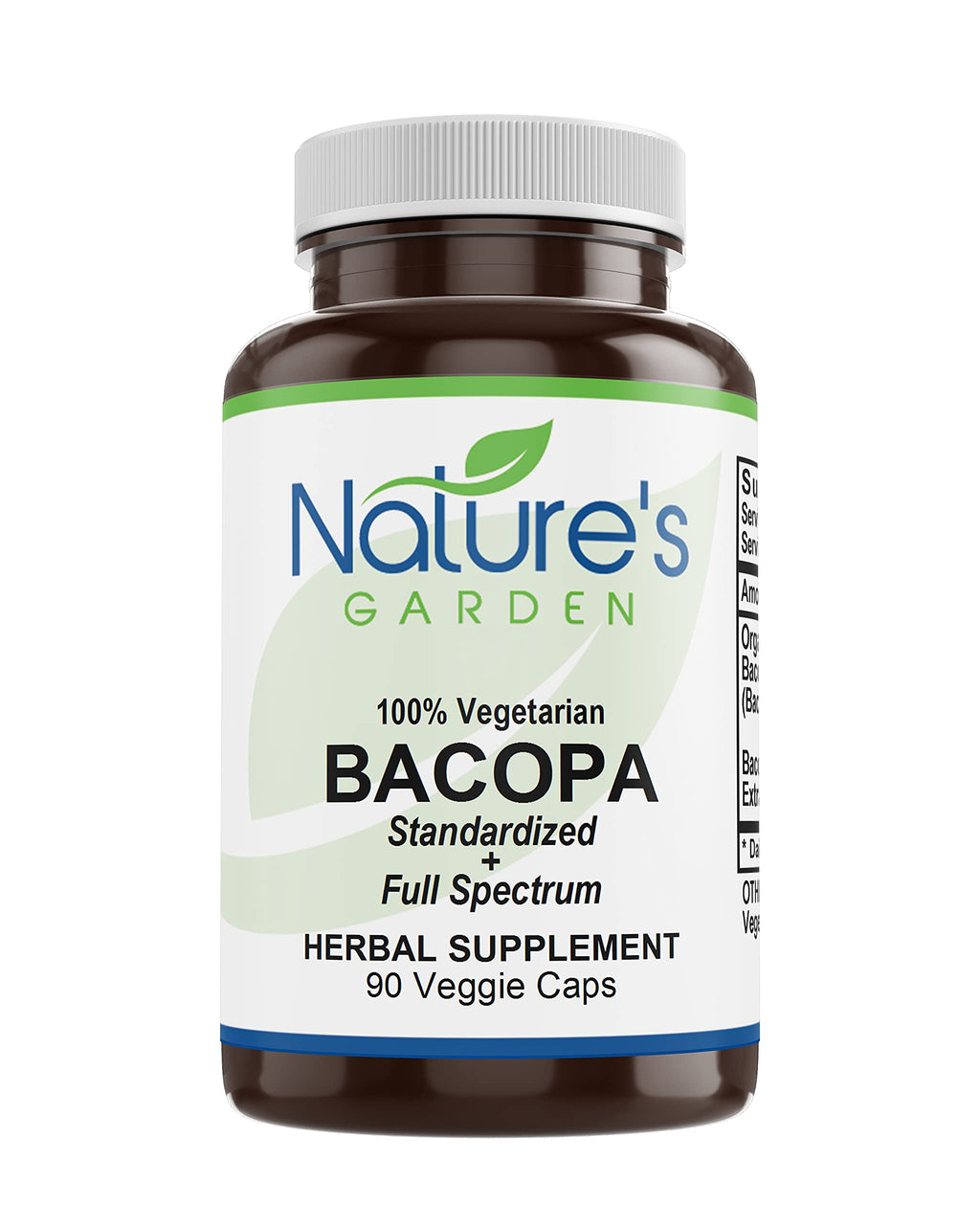 Nature's Garden Essentials Bacopa - 90 Vegetarian Capsules