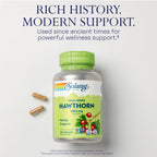 SOLARAY Hawthorn Berry 1050 mg Herbal Support - 180 Vegetarian Capsules - image 3