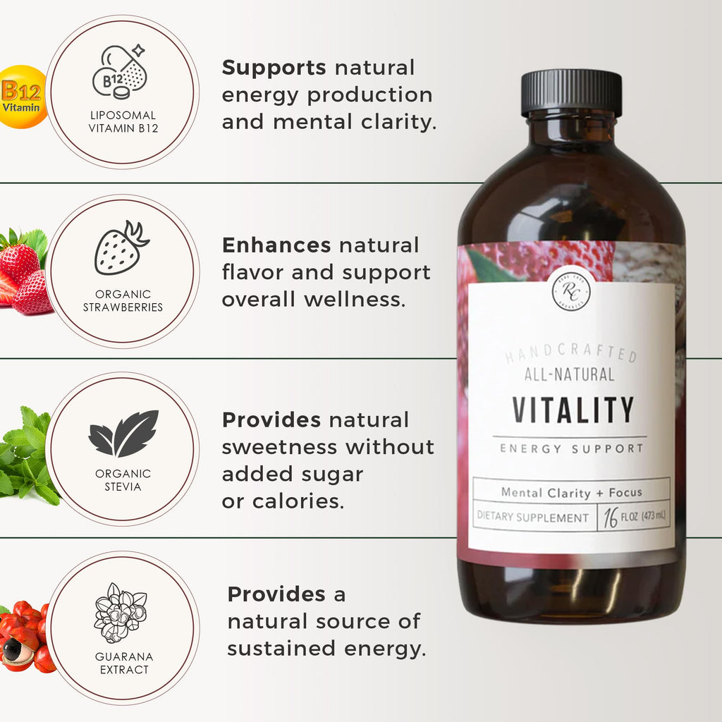 Rowe Casa Organics Vitality Energy Support Liquid - 16 Fl Oz - image 3