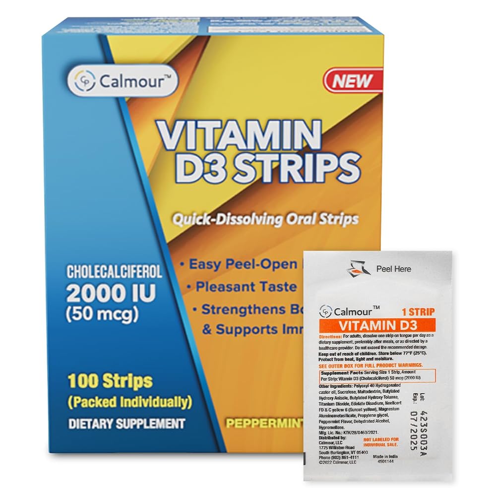 CALMOUR Vitamin D3 Strips