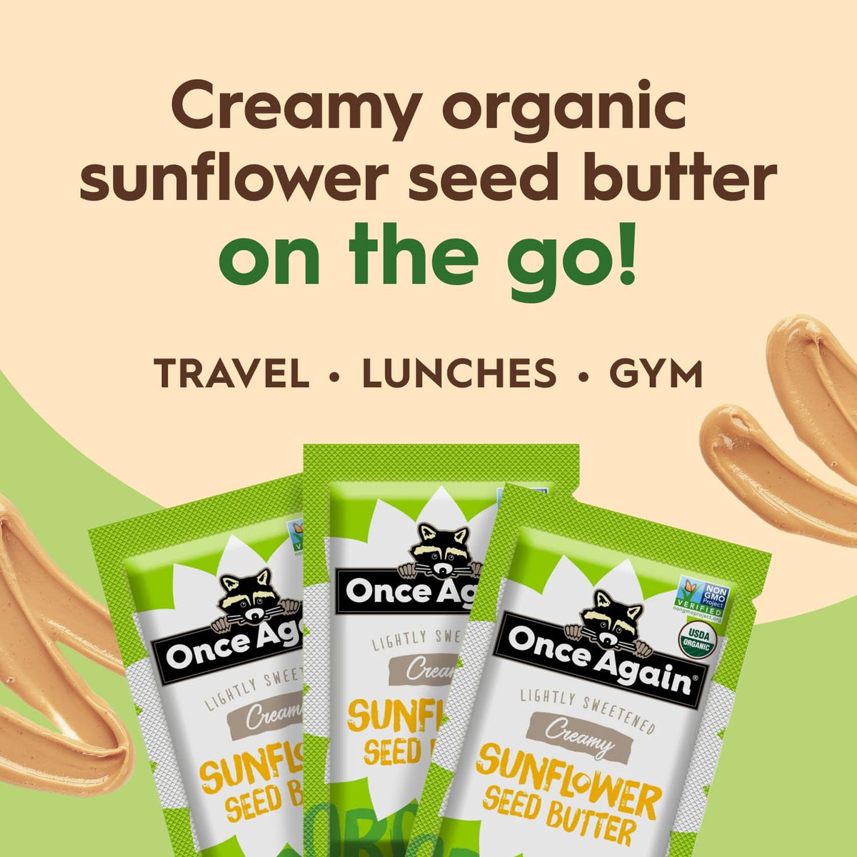 Once Again Organic Sunflower Butter Packets - 10 ct, 1.15 oz - image 3