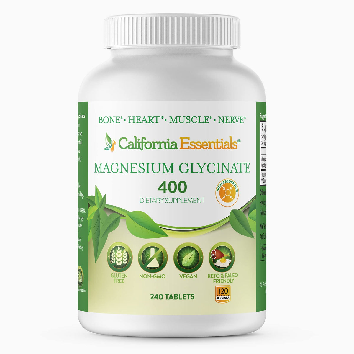 California Essentials Magnesium Glycinate 400 - Chelated