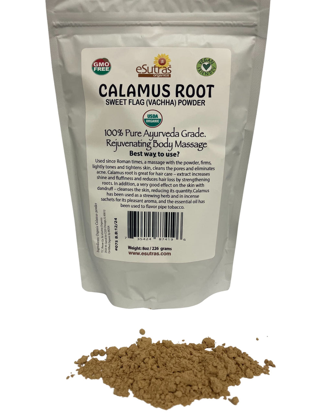Generic eSutras Organics Calamus Powder Sweet Flag Root - 227g