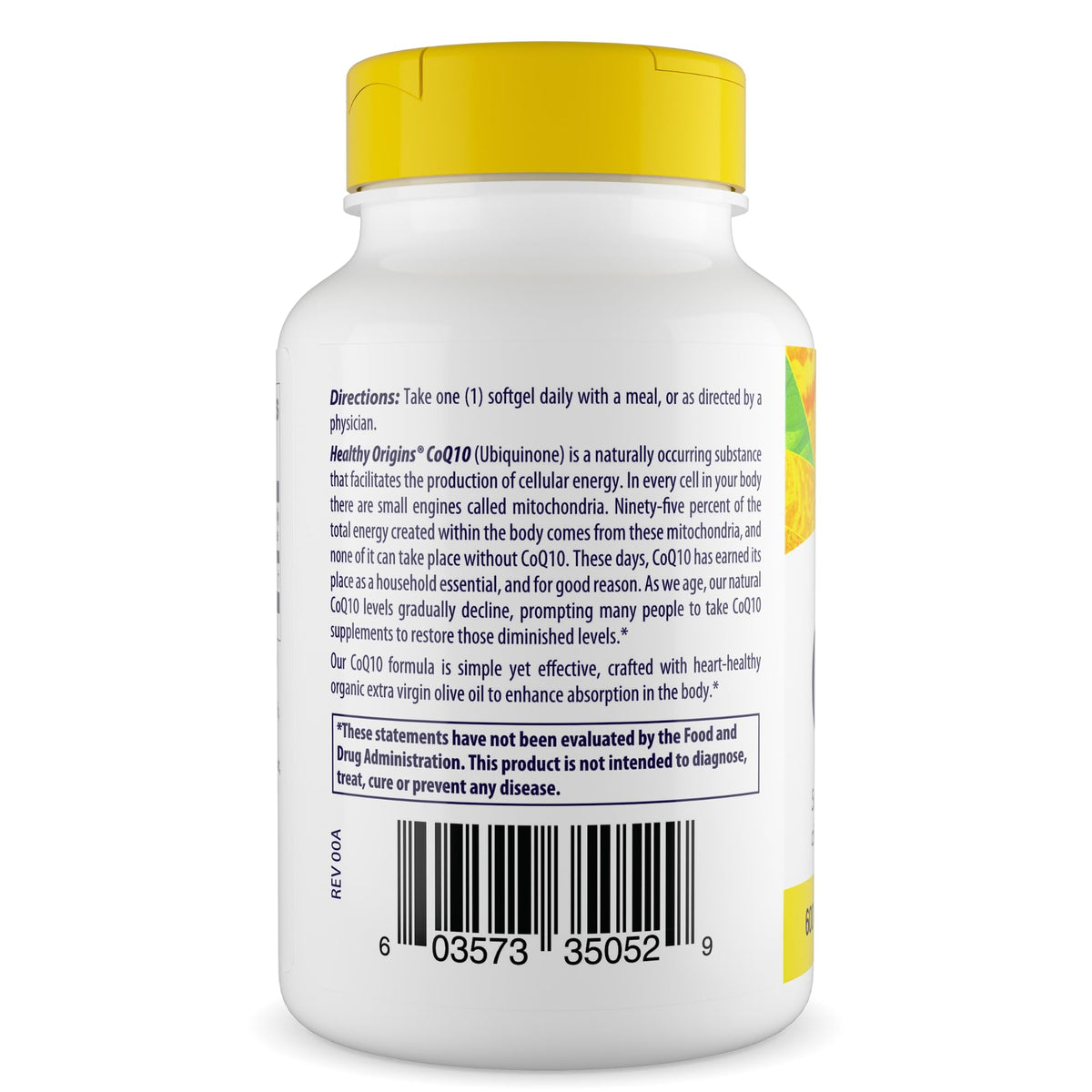 Healthy Origins CoQ10 600 mg Kaneka Q10 - 30 Softgels - image 3
