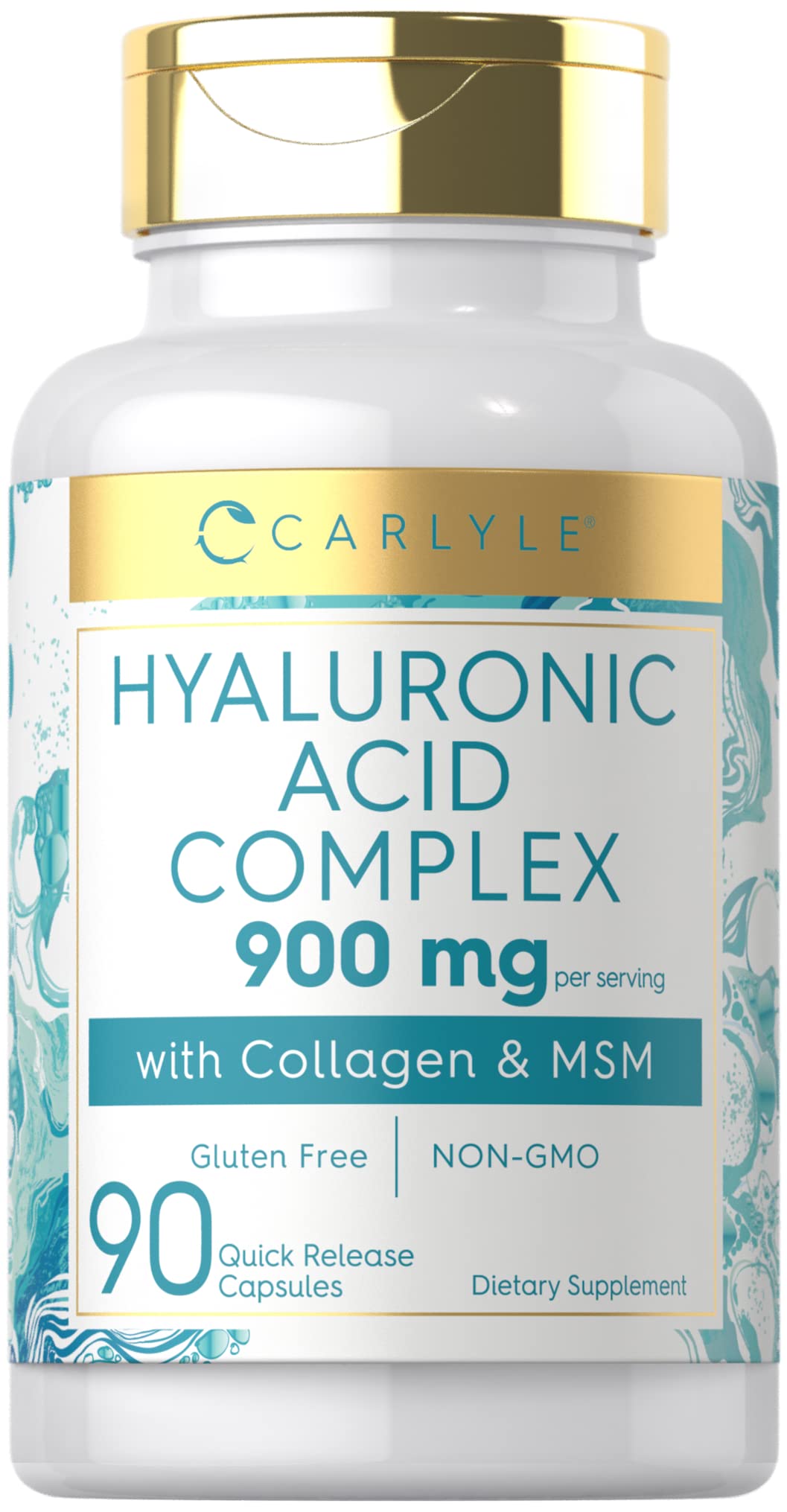 Carlyle Hyaluronic Acid Complex 900 mg with Collagen - 90 Capsules