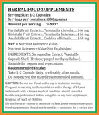 Satya Naturals Triphala Forte Capsules 500 mg. 60 Veg. Capsule