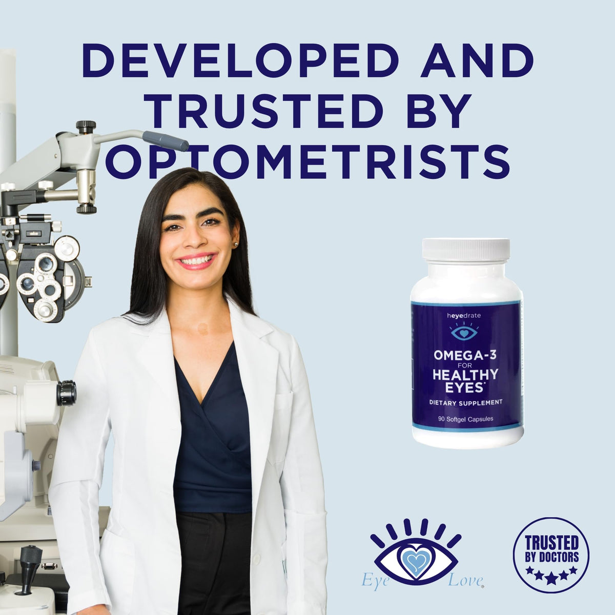 Heyedrate Eye Love Omega-3 Fish Oil for Healthy Eyes - 90 Softgels - image 3