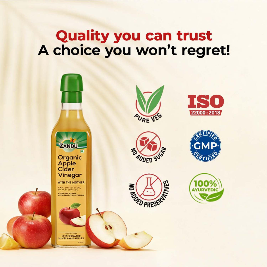 Zandu Organic Apple Cider with Mother of Vinegar - 500 ml - image 8