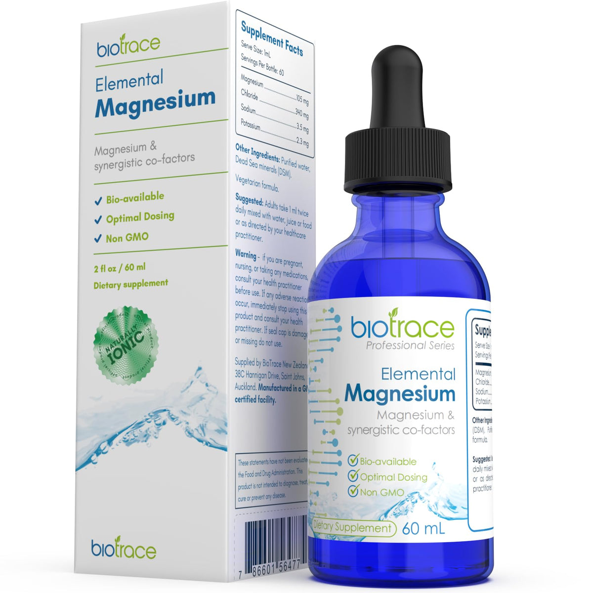 BioTrace Elemental Magnesium Liquid Drops - 60mL
