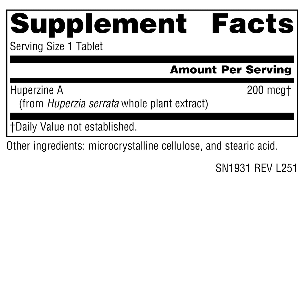 Source Naturals Huperzine A for Learning & Memory - 120 Tablets - image 2