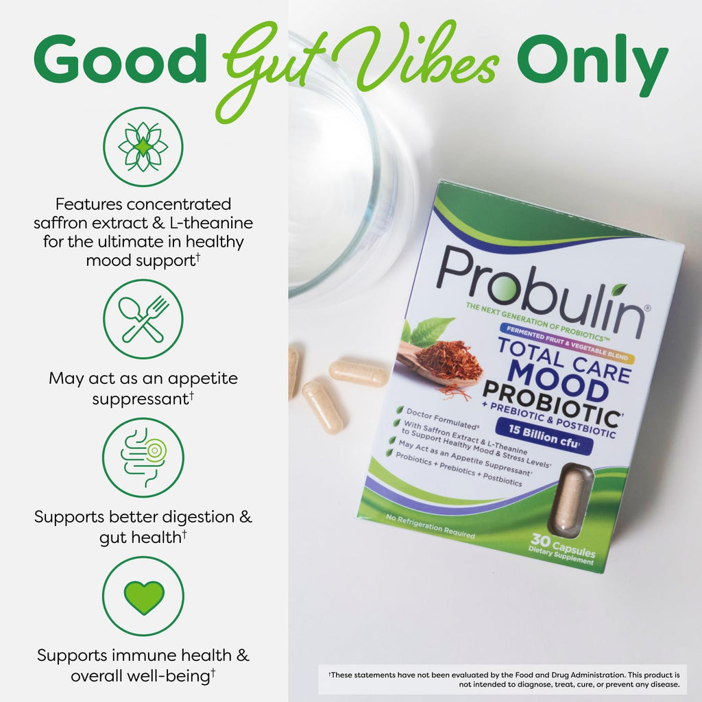 Probulin Mood Probiotics for Women with Saffron & L-Theanine - 30 Capsules - image 7