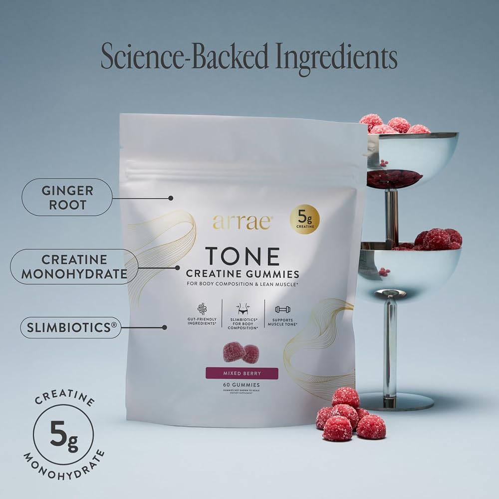 Arrae Gummies Creatine Monohydrate Gummies - Supports Lean Muscle