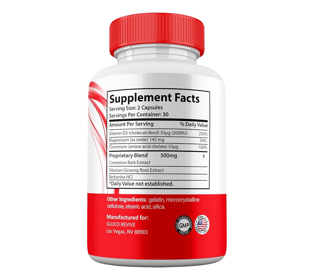 Shark Labs Gluco Revive Maximum Strength - 120 Capsules - image 4