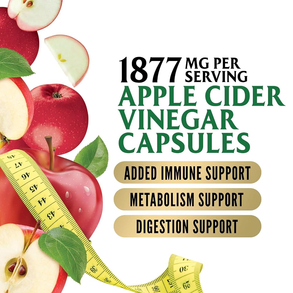 Nature's Peak Apple Cider Vinegar 1877mg Per Serving - Vitamin D3