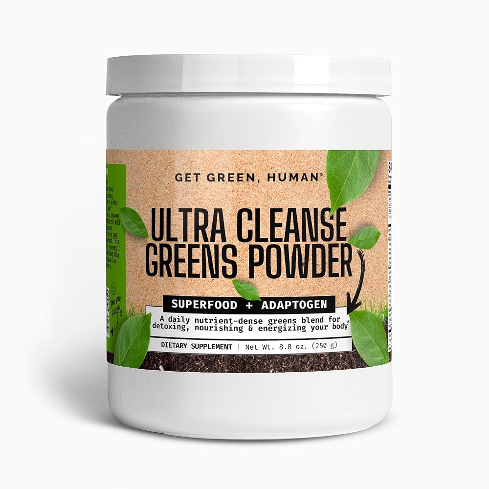 Get Green, Human Ultra Cleanse Greens Powder - 50 Servings