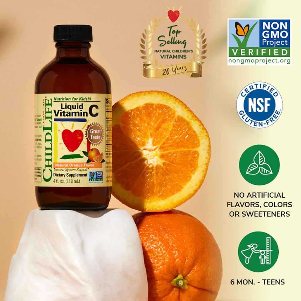 CHILDLIFE Essentials Kids Vitamin C - Liposomal Vitamin C Liquid