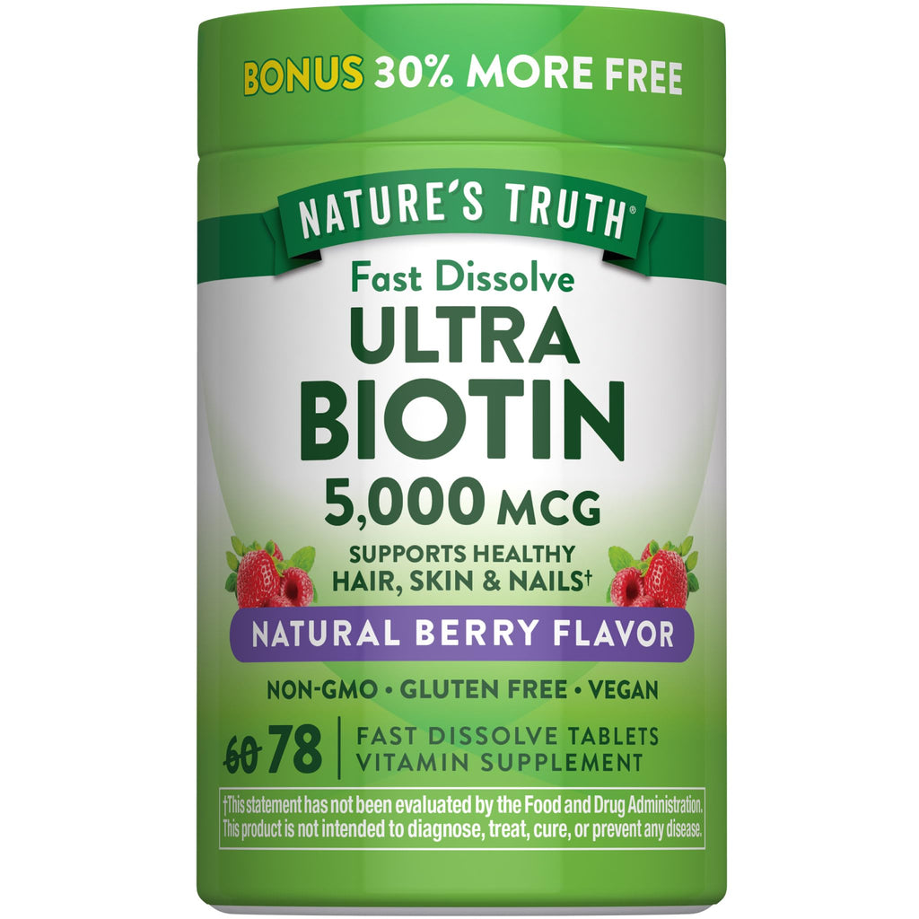 Nature's Truth Biotin 5000 mcg - 78 Tablets