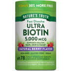 Nature's Truth Biotin 5000 mcg - 78 Tablets