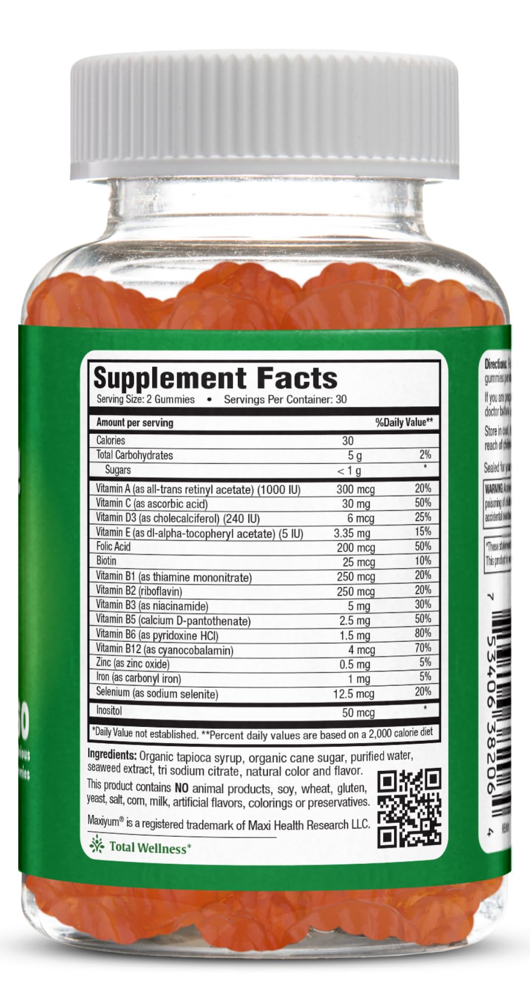 Maxi Health Multivitamin Gummies Cherry Flavored - 60 Gummies - image 2