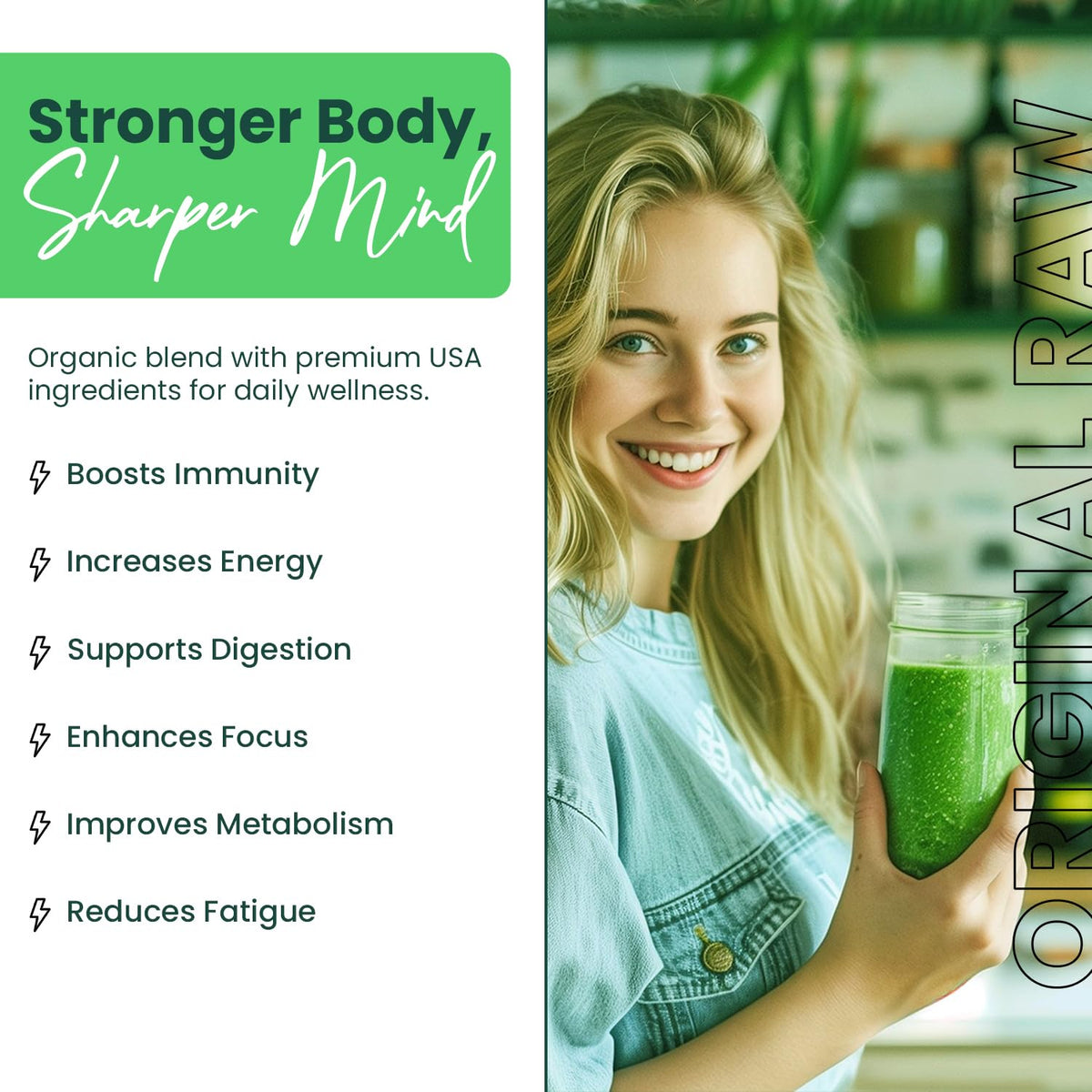 Greens+ Organic RAW Superfood Powder - 8.46 oz - image 3