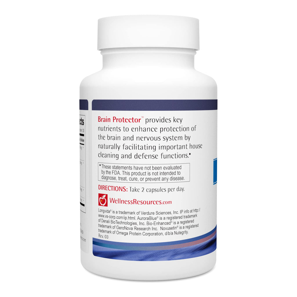 Wellness Resources Brain Protector Longevity Supplement - 60 Vegetarian Capsules - image 3
